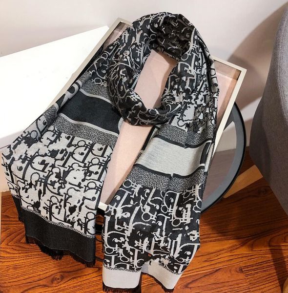 

dor 2020 new classic british plaid cotton ladies women cashmere scarf for women autumn and winter shawl dual-use 01, Blue;gray