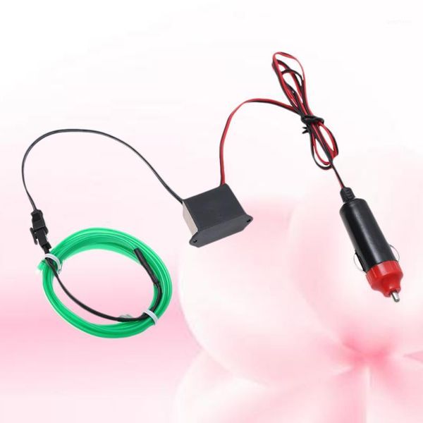 

3m flexible neon light car el wire rope tube led strip waterproof car decor lamp (green)1