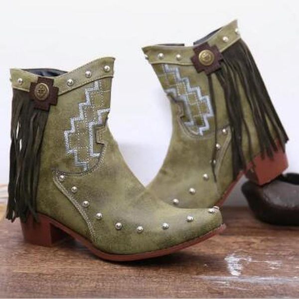 

boots women ankle chaussure booties vintage pu leather plus size heels gladiator knight shoes woman zapatos mujer sapato d1682, Black
