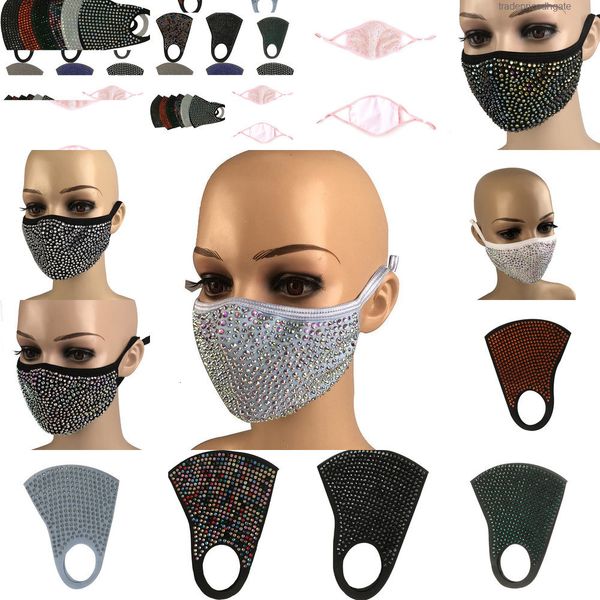 

mouth fashion bling protective dustproof diamond mask pm2.5 masks washable reusable 3y2n dtb9