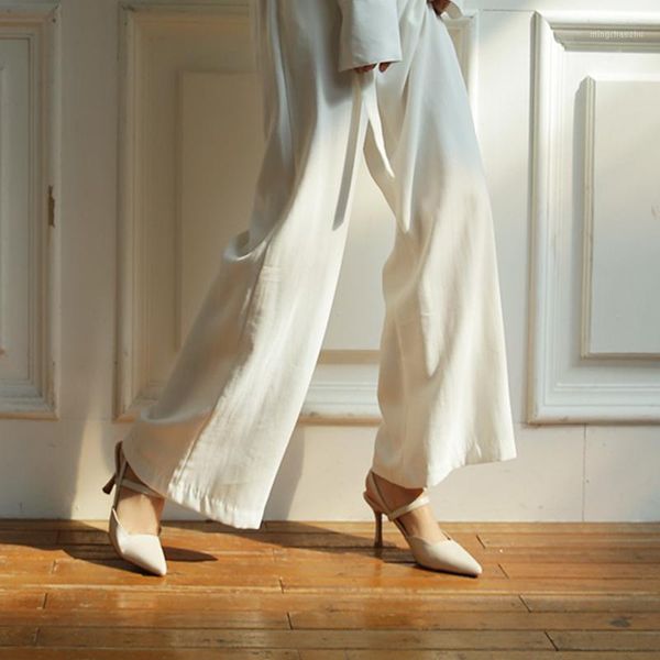 

dress shoes summer women stiletto heels slingbacks ankle strap pointed toe ladies high heel pumps 8cm height big size 421, Black