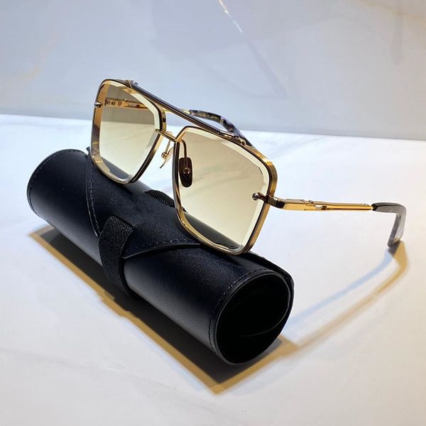 

titanium men women sunglasses vintage fashion popular style square frame uv 400 lens with original case box bag sunglasses, White;black