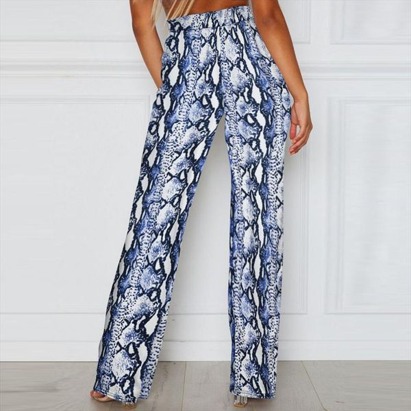 

leggings sport women fitness animal print leopard snake pants wide leg pants high waist gym leggings women athletic trousers 50, Black