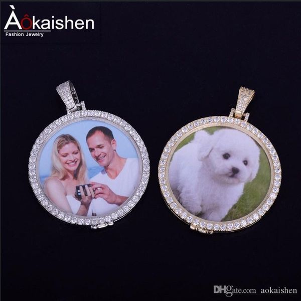 

made with medallions custom p pendant necklace & rope chain gold silver color cubic zircon men's hip hop jewelryl0p9