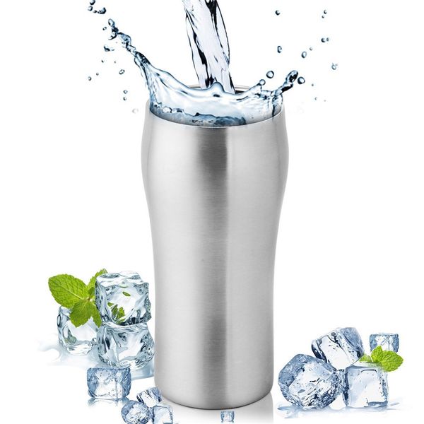 

realand 15oz stainless steel double wall vacuum insulated beer mug coffee cup soda wine coffee milk tumbler drinkware