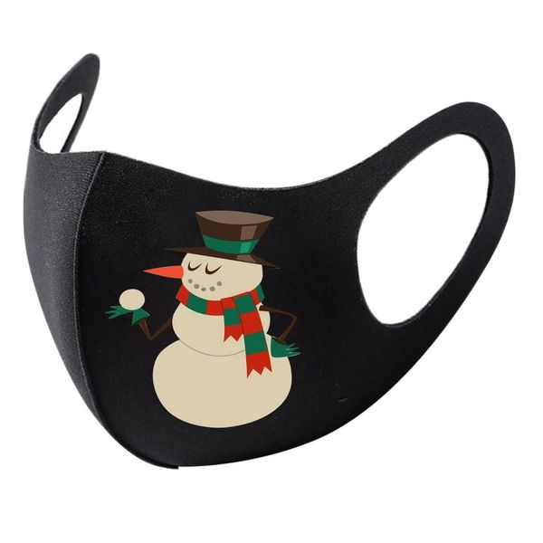 

1шт взрослых christmas face mask моющегося mouth ткань маска для лица для защиты от многократного использования санта ушного mouth caps masq