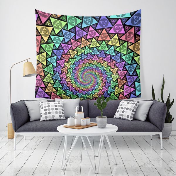 

new arrival 9 styles geometric pattern home decor tapestries beach towel camping blanket bedsheet table-cloth with led light