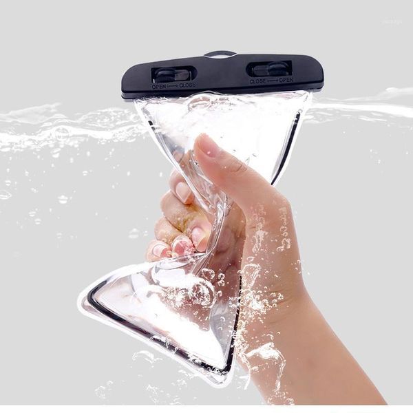 Borsa impermeabile per telefono Impermeabile Drift Diving Beach Nuoto Custodia luminosa Telefoni universali inferiori a 6,3 pollici Borse di stoccaggio