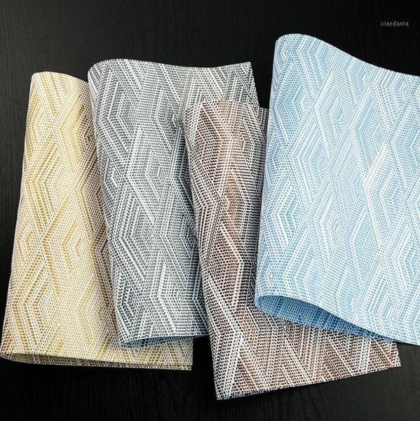 

fyjafon 2/4/6pieces set kitchen table mats europe pvc table mat placemats heat protection l home decorative placemats 45*301