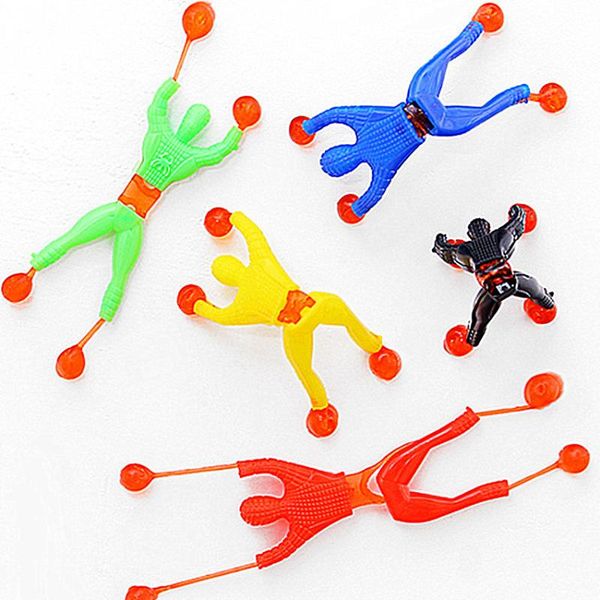 

party masks 4pcs funny flexible climb men sticky wall toy kids toys climbing flip plastic man for children attractive classic gift