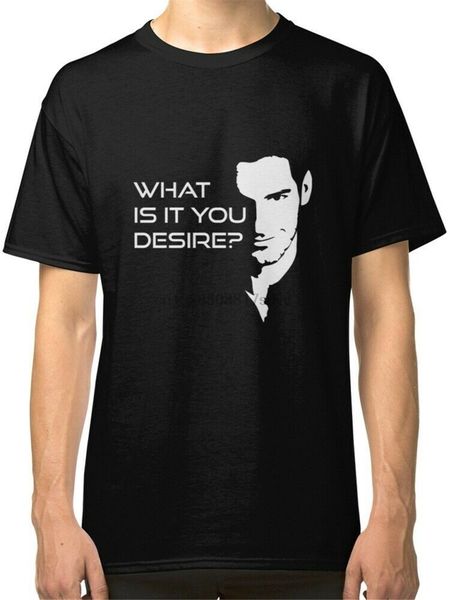 

lucifer morningstar what is it you desire mens black t-shirt present casual tee shirt sport hooded sweatshirt hoodie