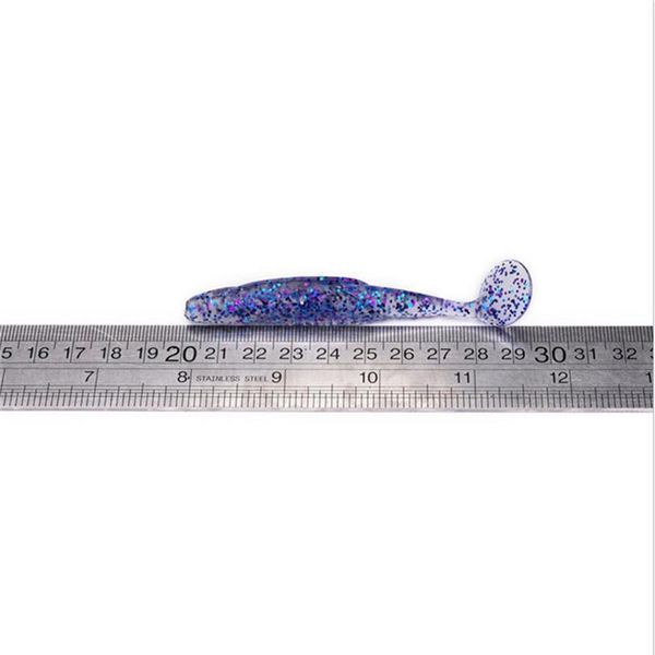 

10pcs/lot jig head soft lure 11cm 6.2g artificial fishing bait swimbait shad rainbow pesca bass minnow rubber fish 1 jllpio
