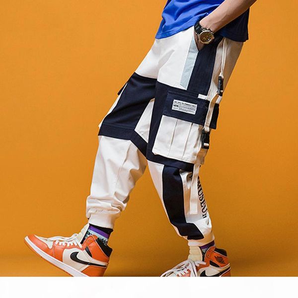 

septhydrogen brand fashion hip hip streetwear mens joggers pants thin overalls men spring and summer ins style casual loose harlan pant, Black