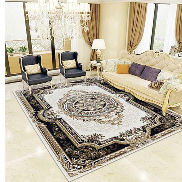 

carpets retro persian large size living room carpet, classical bedside lamp bedroom thicken home decoration carpet1