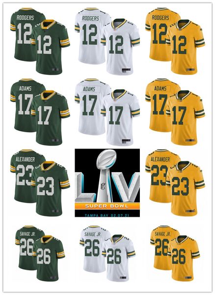 

mens womens youth green bay packers 12 aaron rodgers 26 darnell savage jr. 17 davante adams 15 bart starr football jerseys, Black;red
