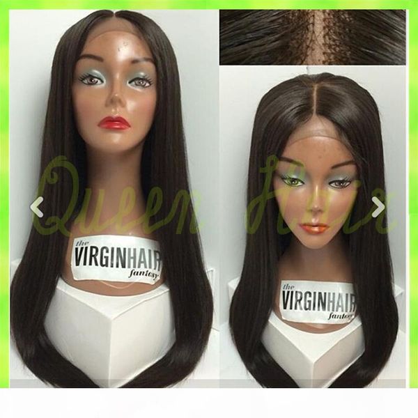 

200 density natural straight lace front brazilian wig & unprocessed glueless human hair full lace wigs, Black;brown