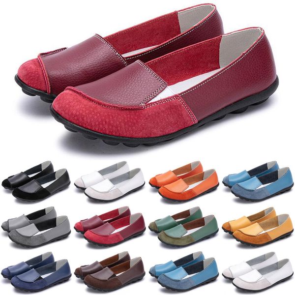 

luxury women casual shoes black loafers outdoor green flat slip on fashion womens trainers sneakers size 36-42 color18