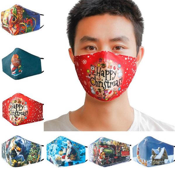 

christmas masks masks mask adults mask face face mouth dust cover f102104 anti pm2.5 respirator washable xmas boutique fash wfpwk