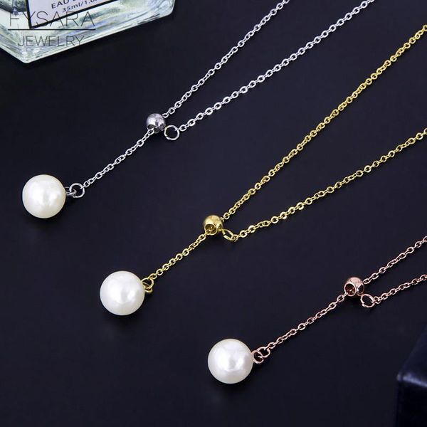 

fysara мода жемчужное ожерелье для женщин свадеб ювелирные изделия роскошные розовое золото цвет женщины pearl ожерелье для женщин jllylk, Golden;silver