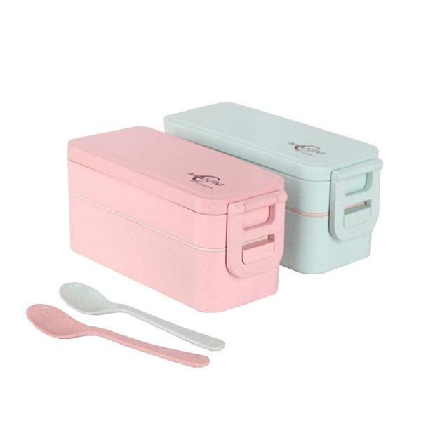 

eco friendly lunch box wheat lunch boxs for kids school home picnic food storage container microwave bento box with spoon qylaqg mywjqq