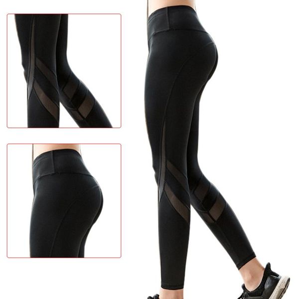 

casual leggings women black mesh fitness pants women high waist legging push up punk leggings workout, White;red