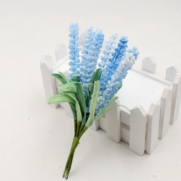 

10pcs/lot artificial flowers mini foam lavender bouquet for wedding home decoration diy craft gift bridal wreath fake jllioy