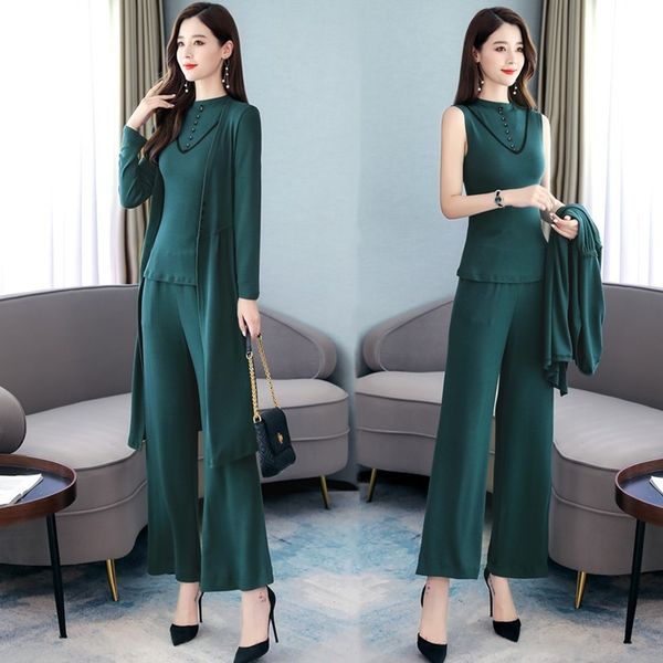 

модный стиль внешней свет приготовленного небольшого аромат костюма женщины три куска набора 2 темперамента показать thinlarge женской одежд, Gray