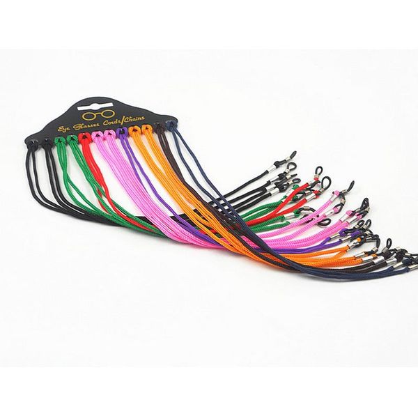 

12 шт. лот нейлоновые очки string cordon lunettes цепные стручки солнцезащитные очки веревки вецласс шнуры цепи очки аксессуары swy sqcfet, White;black