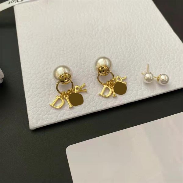 

selling pearl earrings s925 silver needle small fragrance jewelry, Golden