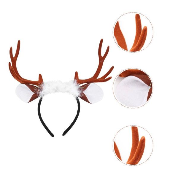 

1pc christmas antler headband christmas cosplay hairband kids cute headdress
