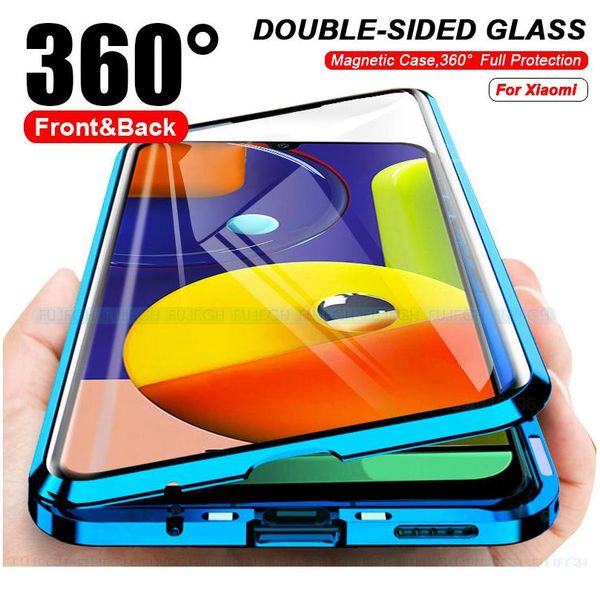 

double sided glass magnetic case for xiaomi redmi note 9 pro 9s 8 7 pro redmi 8 9 9a k2 wmtcmj