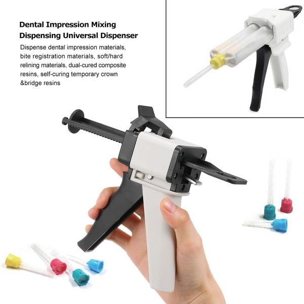 

ratio dental impression mixing dispensing universal dispenser gun silicon rubber dispenser gun10:1/4:1 50ml