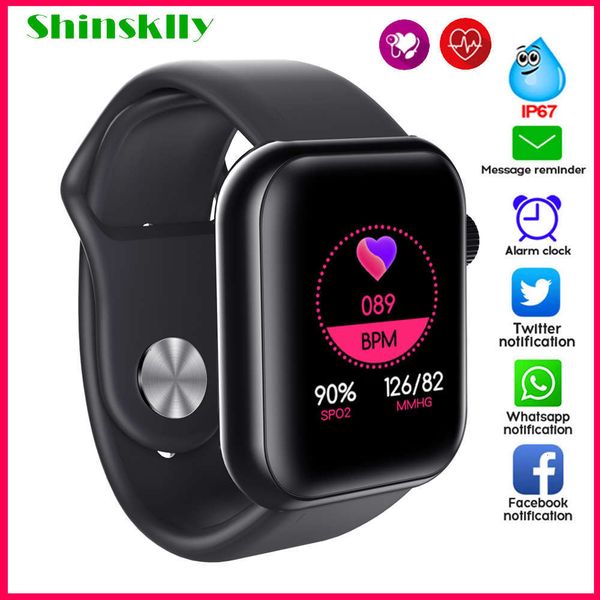 

men's women's sports smart watch, waterproof wristband with heart rate and blood prsure c