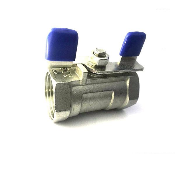 

1pcs 304 stainless steel tap water valve butterfly handle one-piece ball valve1
