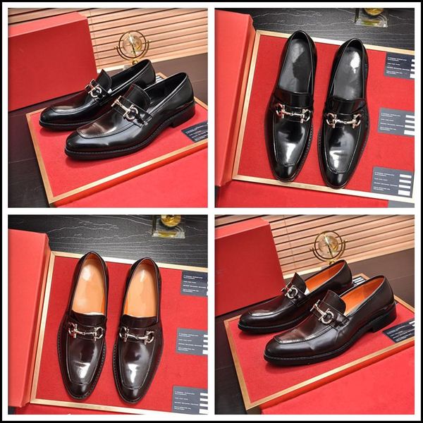 

c5 men genuine leather dress shoes italian luxury design blue color hand-polished pointed toe wedding shoes 11, Black