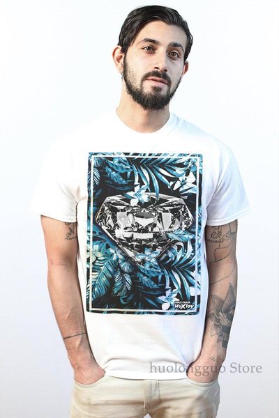 

diamond floral men's t shirt rap tee graphic white tropical streetwear urban hip hop screenprint white sport hooded sweatshirt hoodie