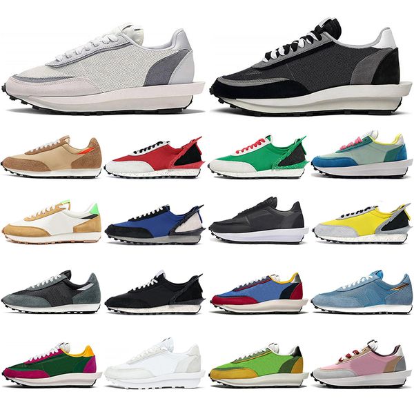 

discount ldv waffle womens men running shoes black grey varsity blue jay wheat black mens trainers runner athletics outdoor sport sneakers