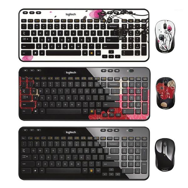 

365 multimedia mini wireless mouse keyboard combo set 2.4ghz unifying usb receiver mute mouse keypad for lappc1