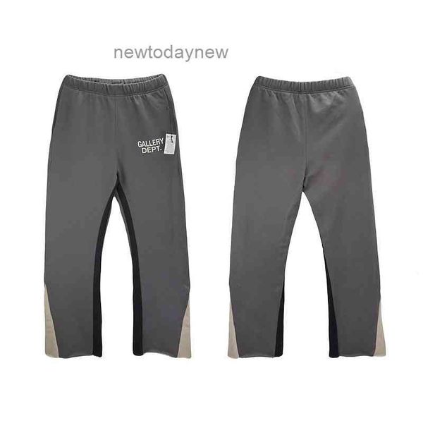 

mens sweatpants gallerydept men's ins printed galerie stitched wide leg high street fashion large loose 2zsc yzz, Black
