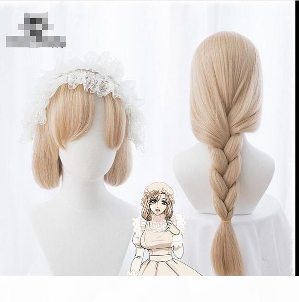

gt;&gt;&gt; mlik tea cosplay mixed wig daily harajuku long curly hair, Black;brown