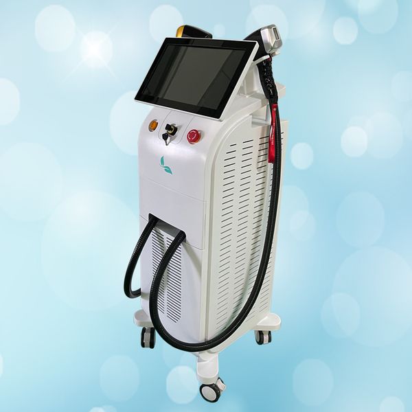 

755 808 1064nm double handle diode laser hair removal machine, Black