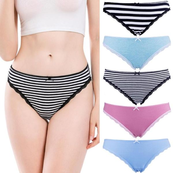 

comsoft 5pcs/lot women panties soft cotton hipster women underwear breathable solid color female panties, Black;pink