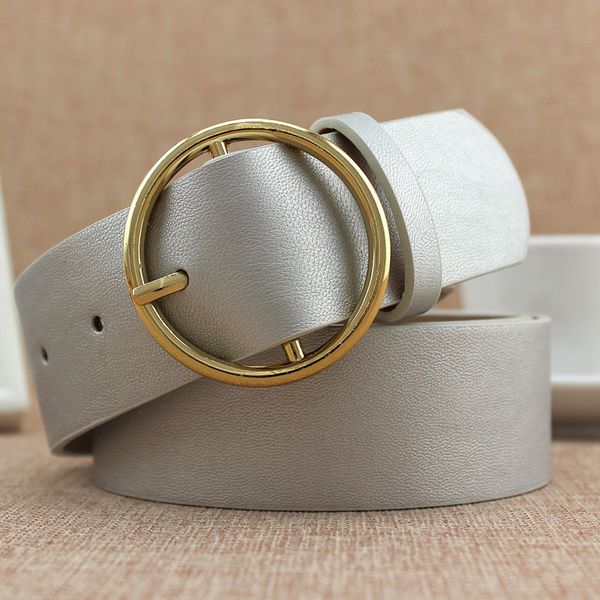 

female straps leather belt waistband cummerbund for apparel accessories candy color metal buckle thin casual belt for women, Black;brown