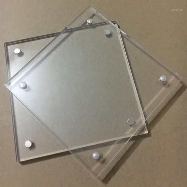 

home decor acrylic p frame 102x102mm thickness 5+5mm with four magnet clear pmma square picture frames customize any size1