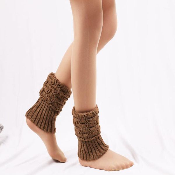 

women crochet boot cuffs knit ers boot socks winter1, Black;white