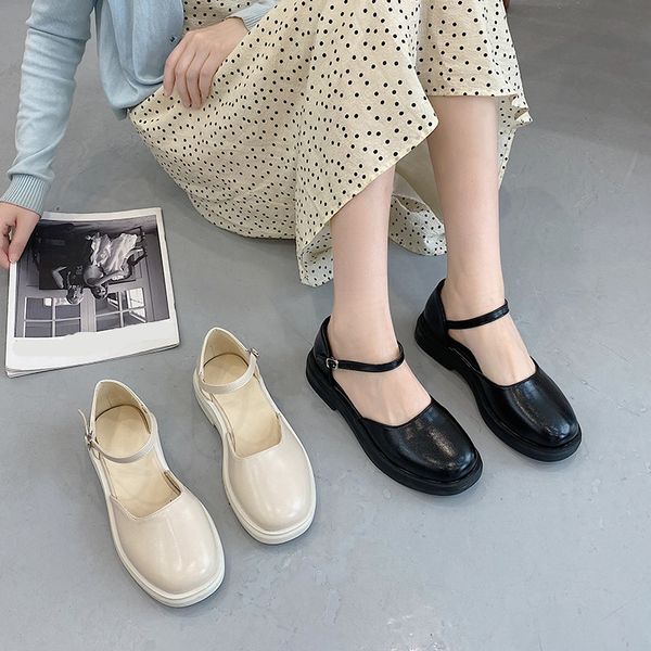 

shoes women casual sneakers woman-shoes platform fashion roses 2022 thick sole scandals back strap pu flat leisure basic mary ja, Black;white