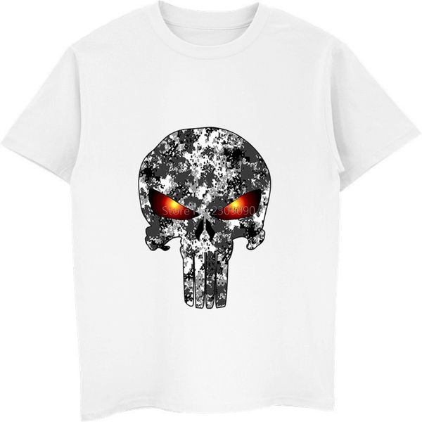 

summer sell punisher skull camo print men's short sleeve male casual shirts hip hop tees streetwear hooded sweatshirt hoodie men t shir