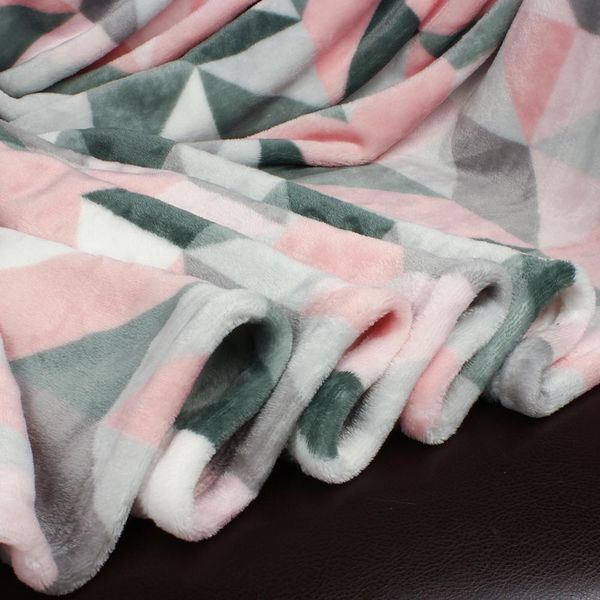 

130160cm 100 coral velvet throw blanket for sofa air travel plaids manta colored rhombus soft blanket bedsheet cobertor bl001 wmtnsb