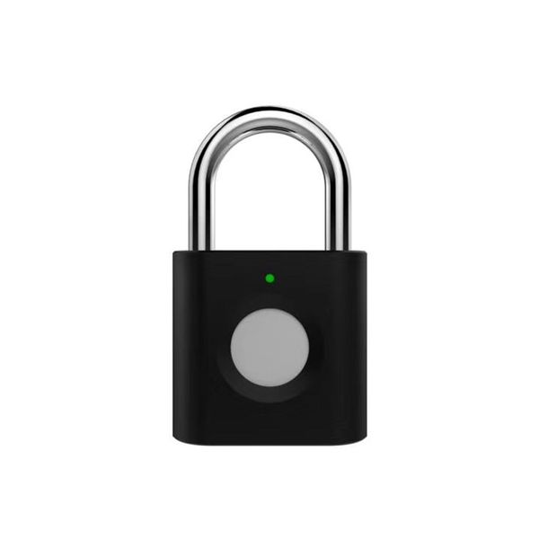 

smart fingerprint lock mini padlock biometric rechargeable keyless usb fingerprint bag anti-thief padlock quick unlock door lock