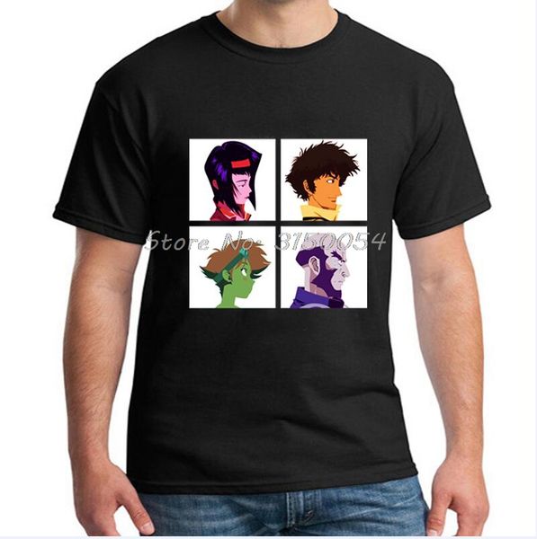 

anime cowboy bebop cool fashion cartoon tshirt lovers summer o neck short sleeve print tee sport hooded sweatshirt hoodie men t shirt